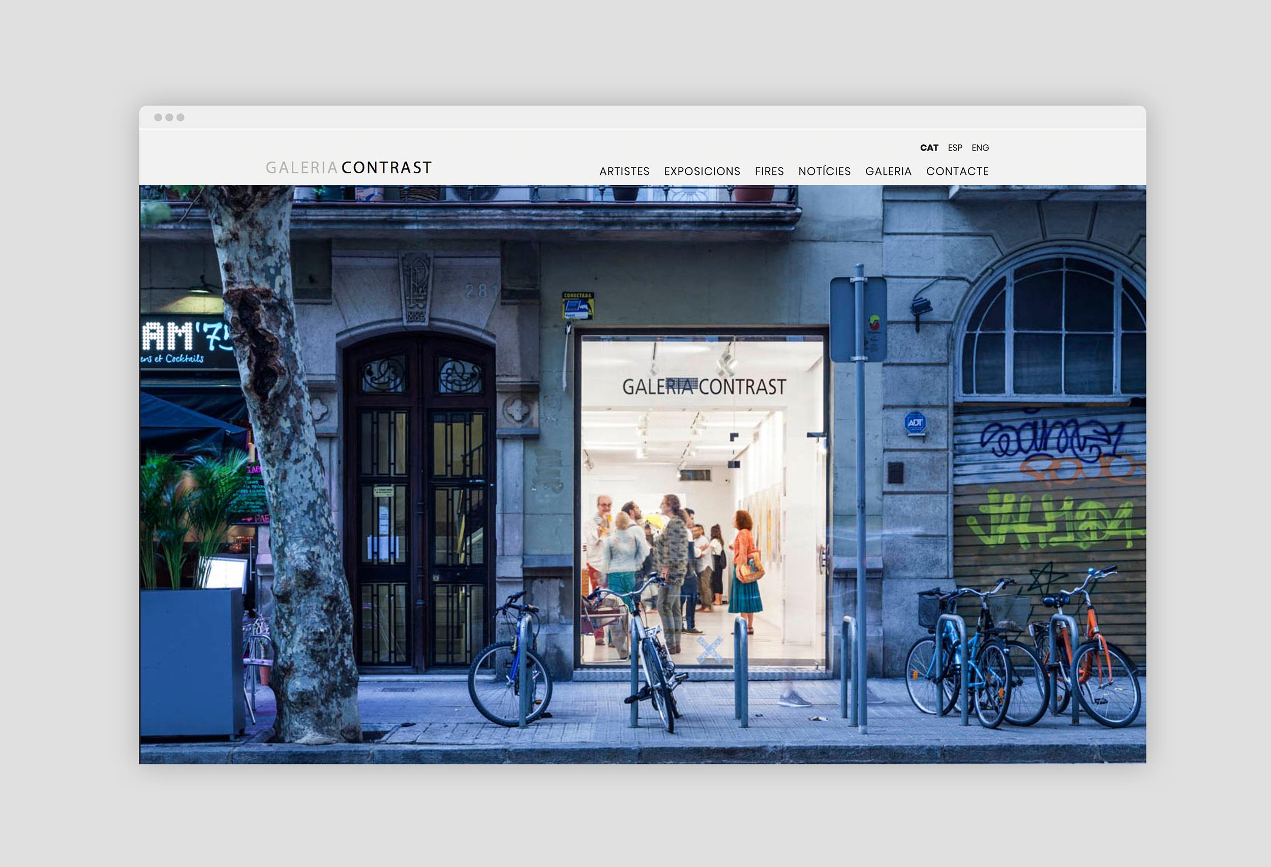 Website Galeria Contrast